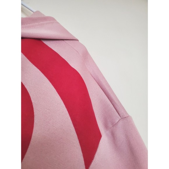Cider Cropped Red Swirl Dusty Pink Hoodie - Picture 7 of 14